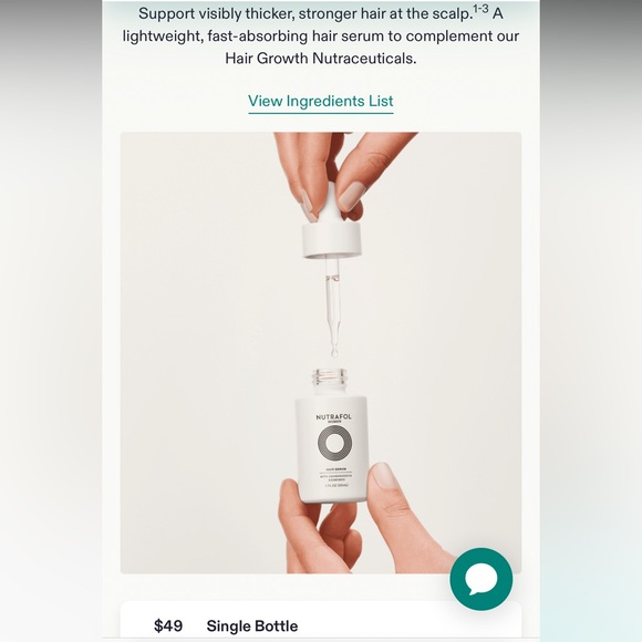 Nutrafol Hair Serum NWT - Picture 2 of 3